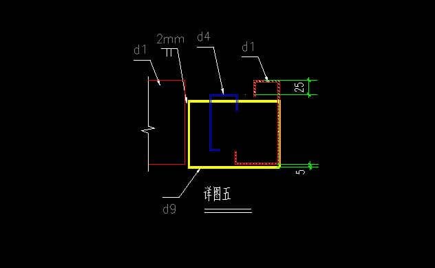 箱房底部鋼架剖面設(shè)計(jì)圖 